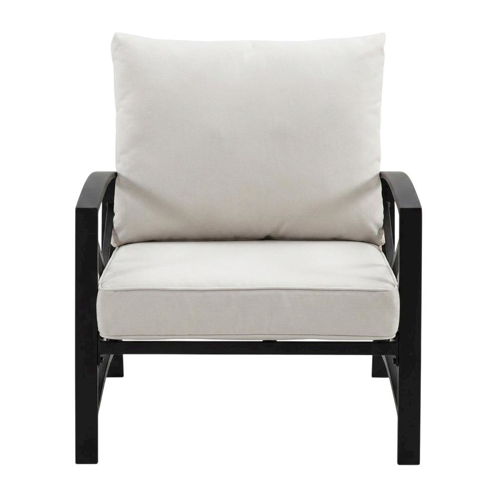 3-Piece Outdoor Patio Furniture Set with Loveseat and 2 Chairs in Bronze Finish
