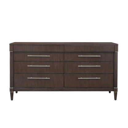 Asher Park 8 Drawer Dresser, Piano Brown Finish