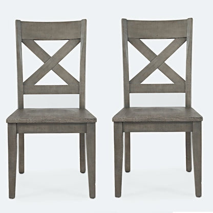 Outer Banks Reclaimed Solid Wood Farmhouse X-Back Chair (Set of 2)