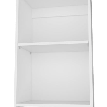 Sutton Slim Bookcase with Modern 5-Shelf Design, White