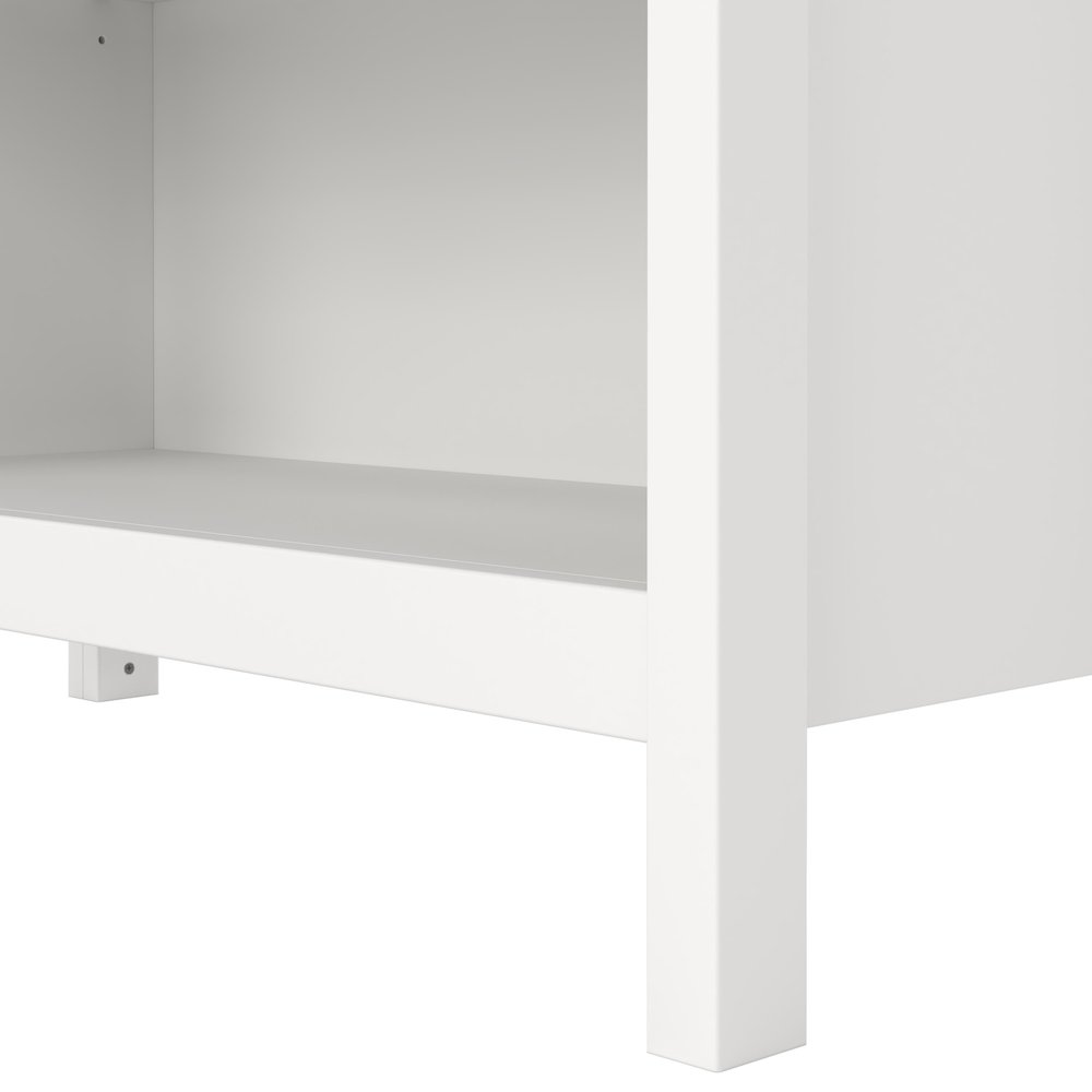 Madrid 2-Piece Tall Bookcase Set for Full Wall Storage, White