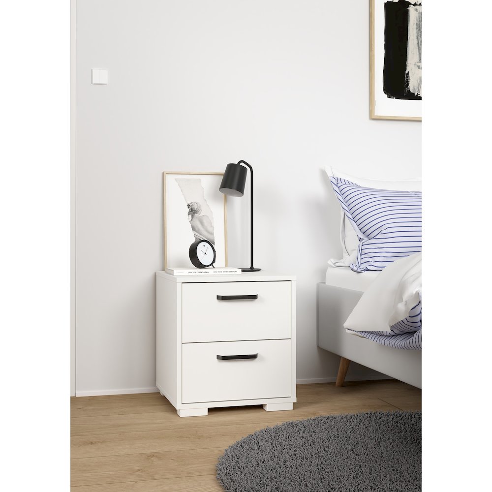 Sofia 2 Drawer Nightstand - Set of 2, White