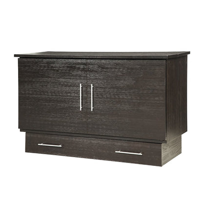 Coffee/Espresso Queen Size Cabinet Bed