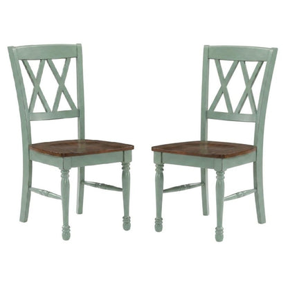 2-Piece Dining Chair Set with Upholstered Seats and Modern Design