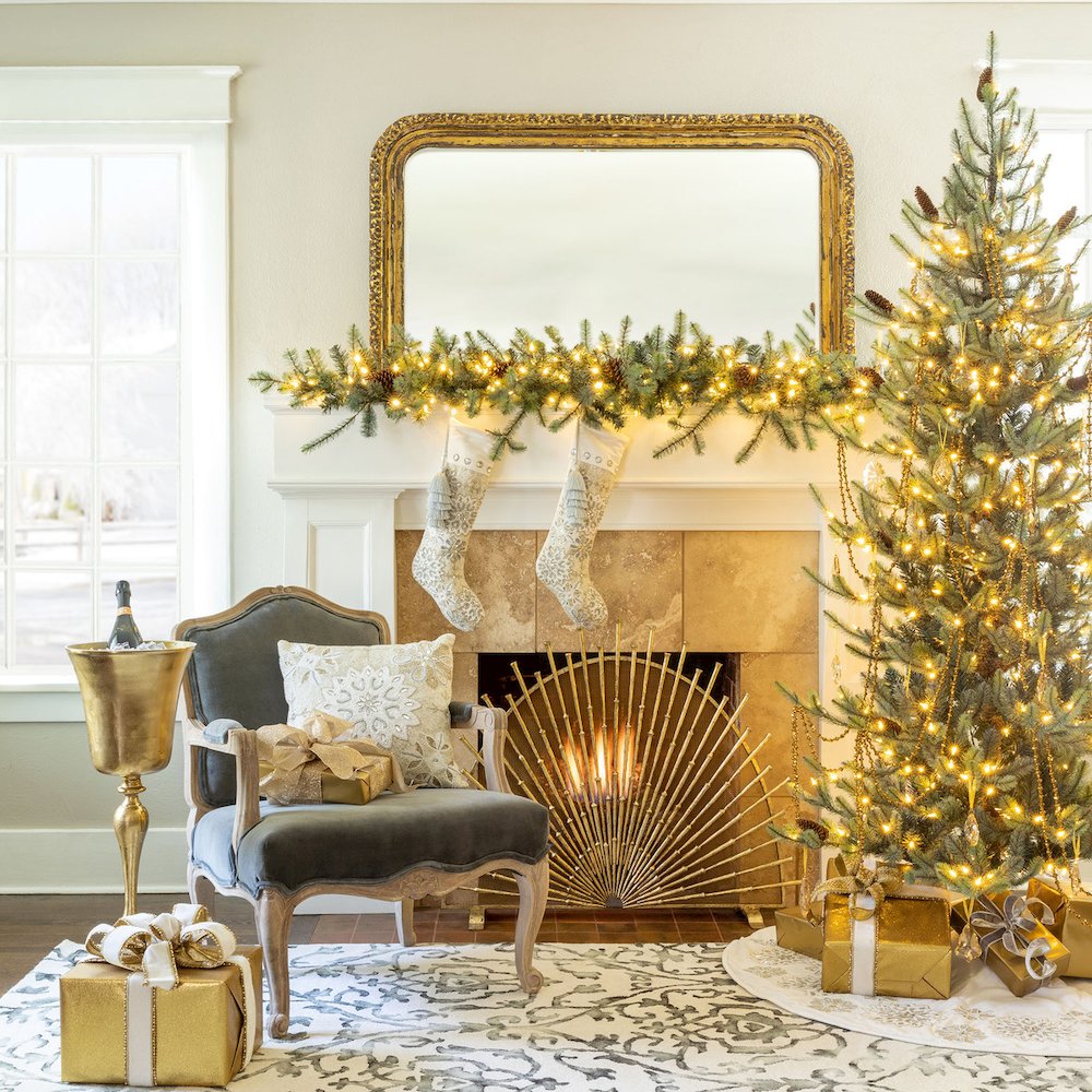 Blue Spruce Slim Christmas Tree, 7.5'