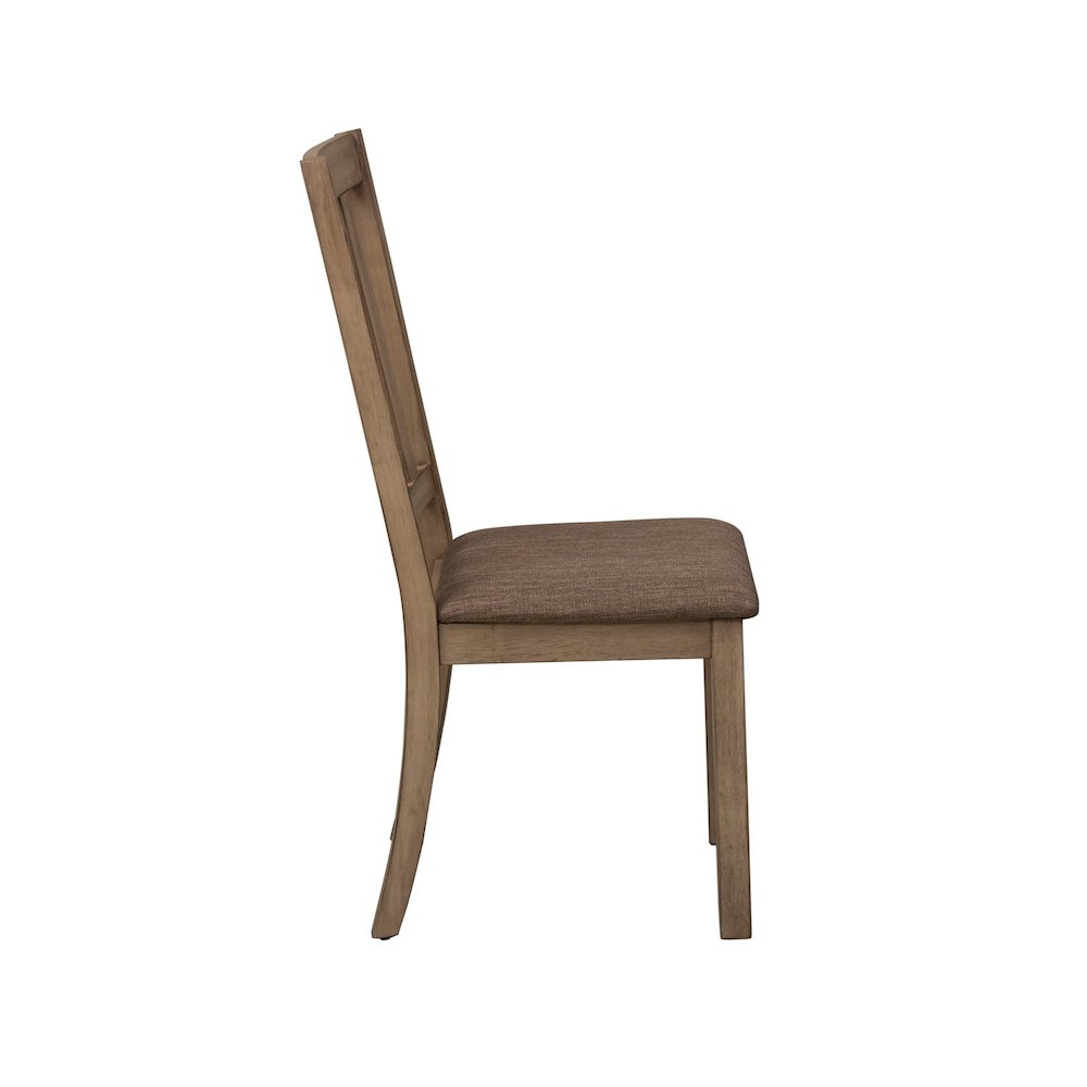 Sun Valley Slat Back Side Chair (RTA)-Set of 2 in Sandstone