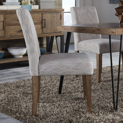 Horizons Upholstered Side Chair (RTA)-Set of 2 in Rustic Caramel