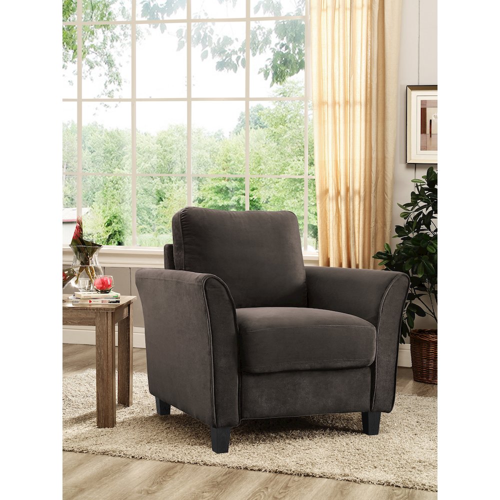 Westin Chair Curved Arm Coffee