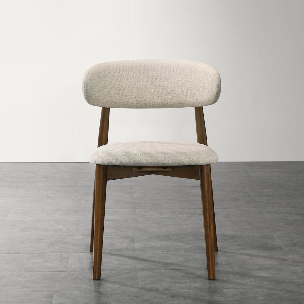 Arnott Upholstered Dining Chairs, Set of 2, Walnut Finish