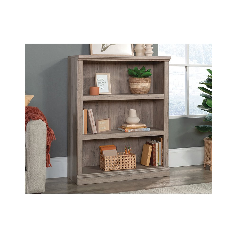 Miscellaneous Storage Bookcase, Laurel Oak finish
