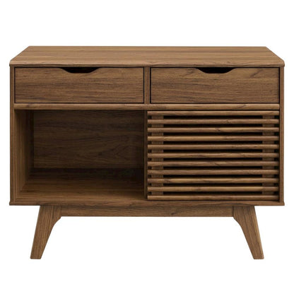 Stylish Vinyl Record Display Stand with Modern Coffee Table Design