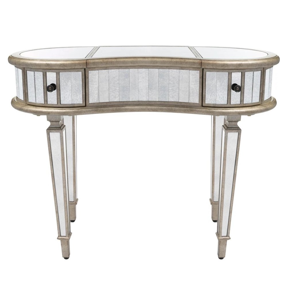 Constance Mirrored Vanity Table, Silver