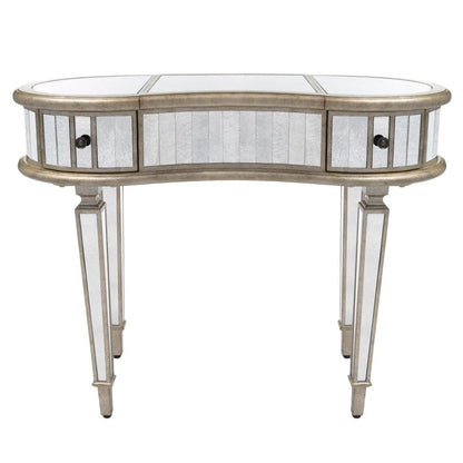 Constance Mirrored Vanity Table, Silver