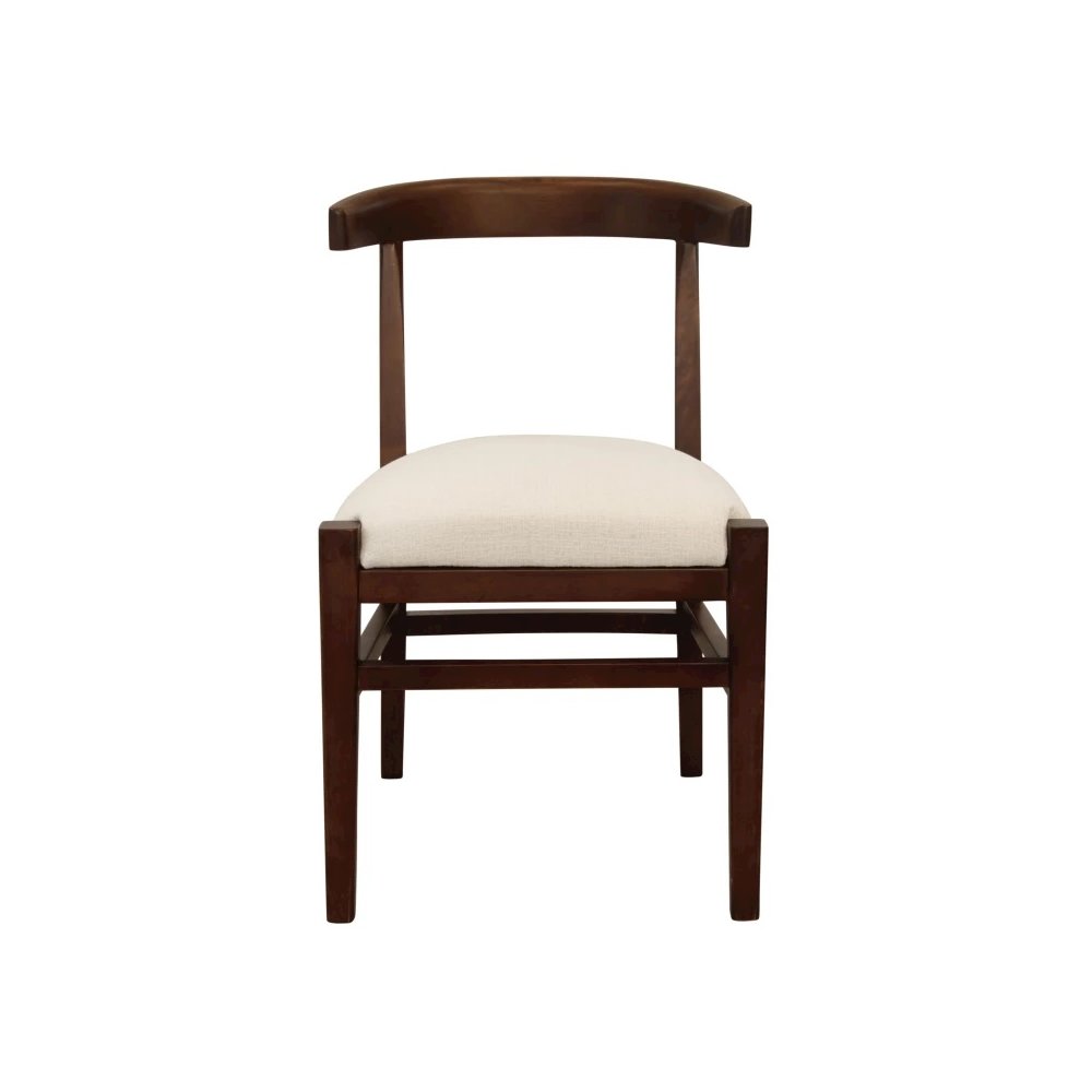 Hartford Mid-Century Modern Dining Chair with Performance Fabric Upholstery