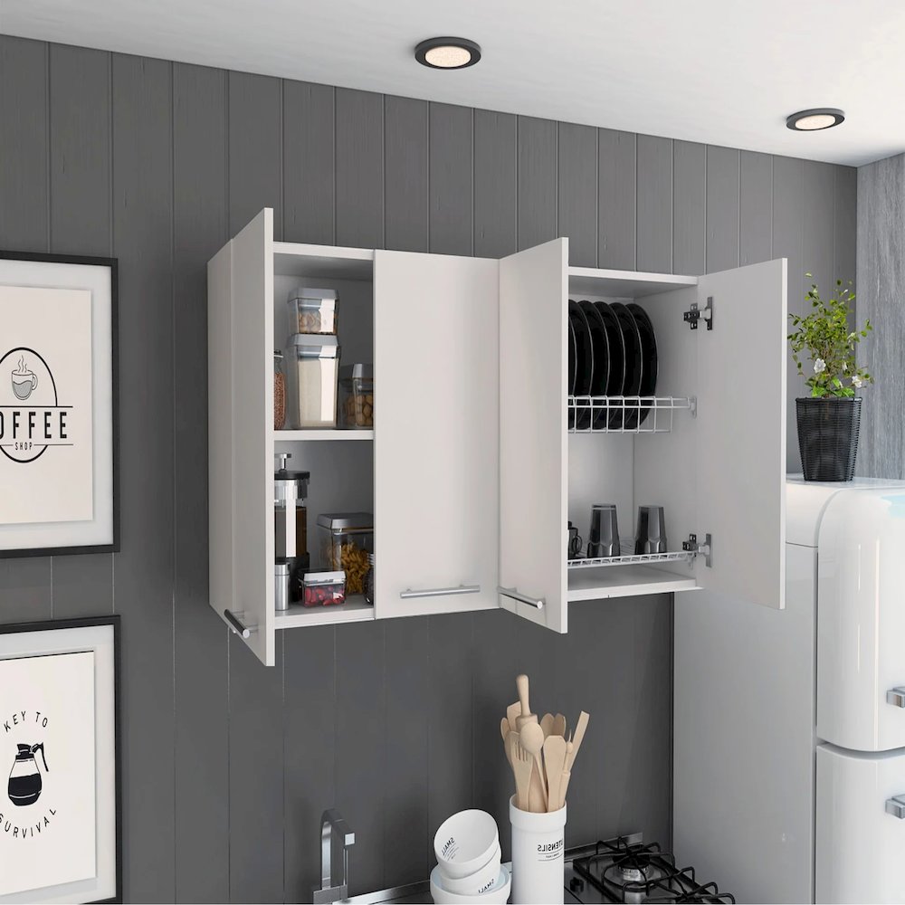120 Wall Cabinet White MDF