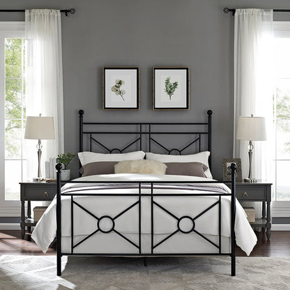 Montgomery Queen Bed - Headboard, Footboard, Finials, Rails