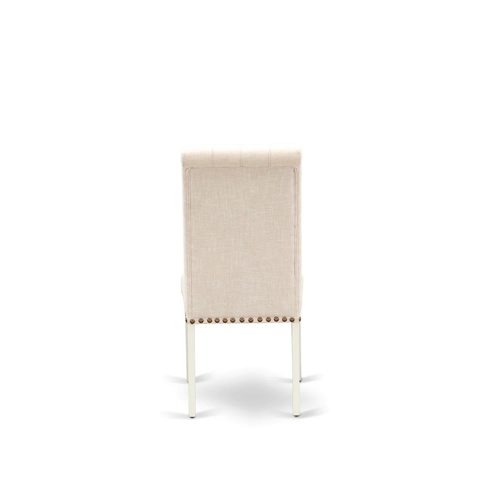 Dining Room Set Linen White, BOBR5-WHI-02