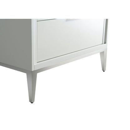 Divani 30'' Gloss White Vanity W/ Quartz Counter Top  (Back Splash Free)