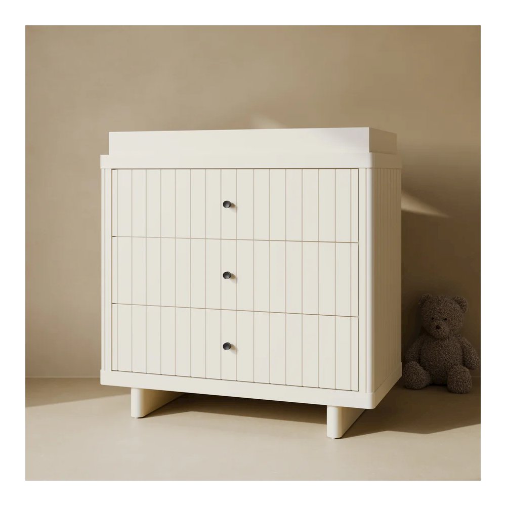 Kyoto 3 Drawer Chest with Topper - Frosted Oat