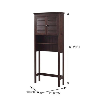Espresso Space Saver Bathroom Vanity with Anti-Tip Hardware