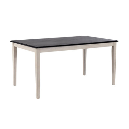 Shaker Rectangular Wood Dining Table - European Black Ash/Antique White