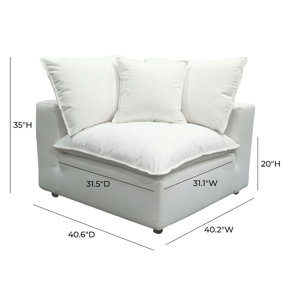 Cali Pearl Corner Chair
