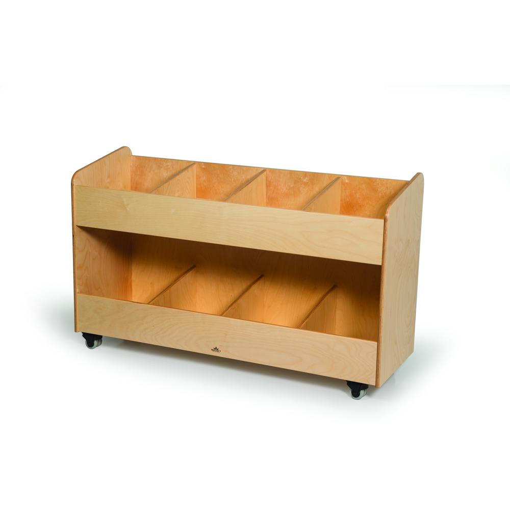 Eight Section Mobile Book Organizer