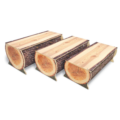 Nature View Live Edge Log Bench 12H