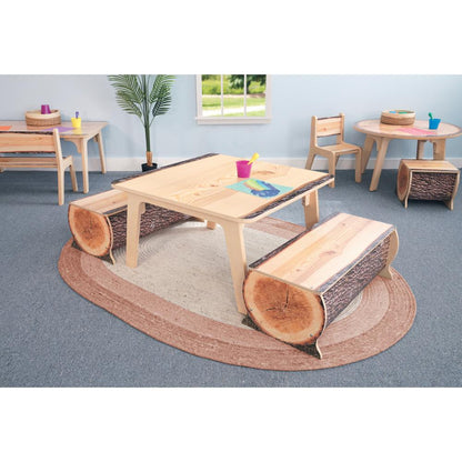 Nature View Live Edge Log Bench 10H