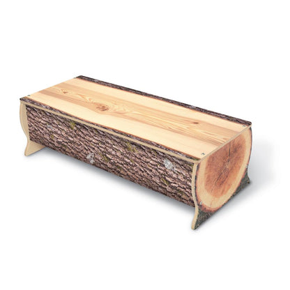Nature View Live Edge Log Bench 10H