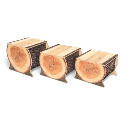 Nature View Live Edge Sm. Log Bench 14H