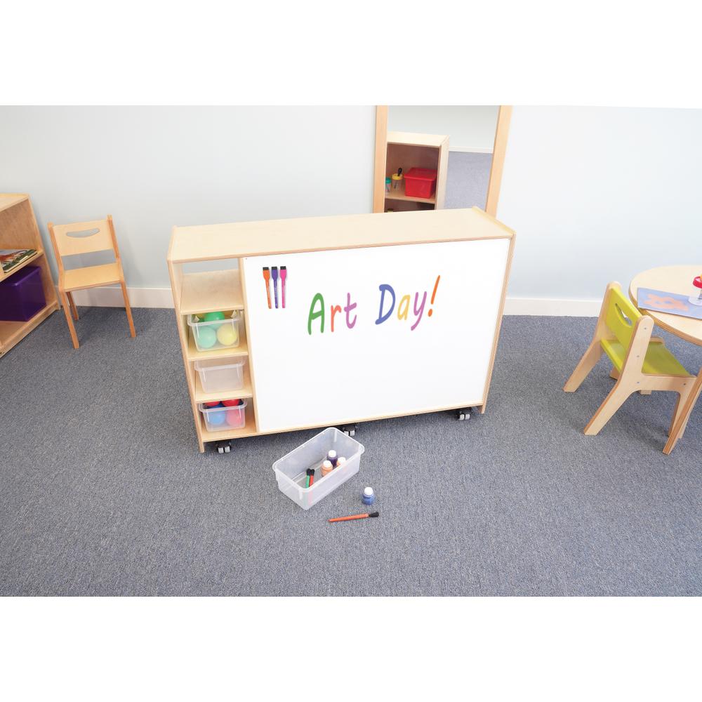 Magnetic Write and Wipe Mobile Cabinet