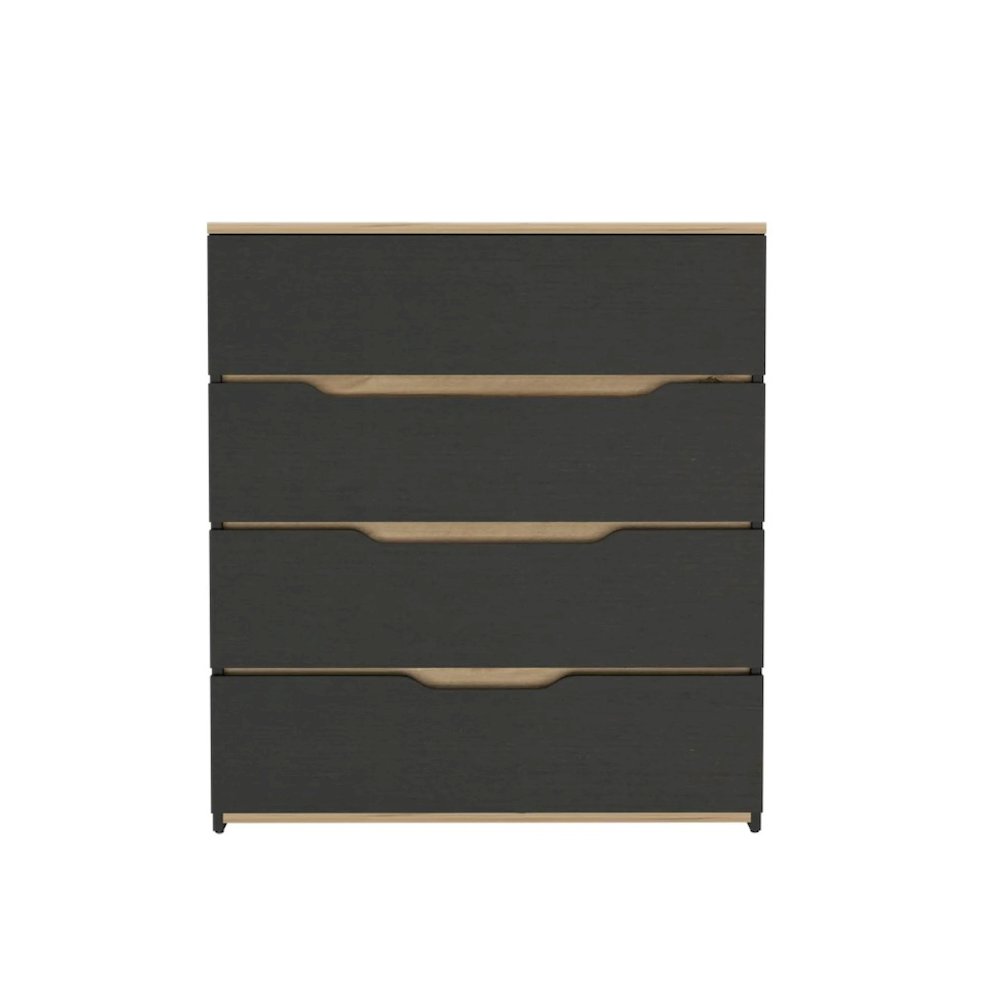 Zoe Dresser Black / Light Oak MDF