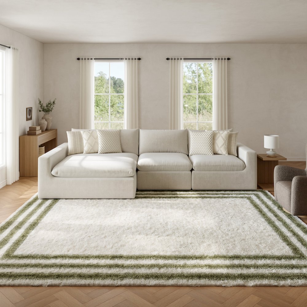 Rectangle Pacific Shag Area Rug 7'10" x 9'10"