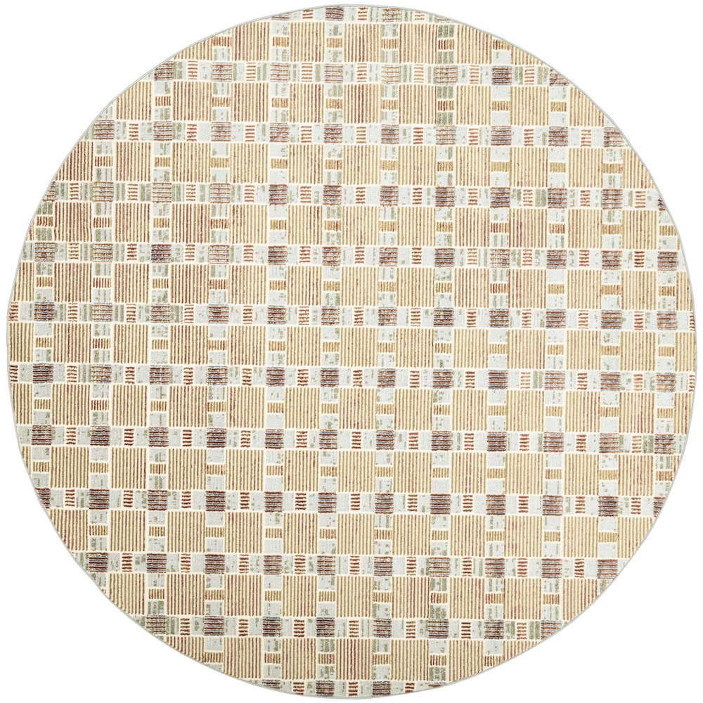 Round Nordic Area Rug 8' x Round