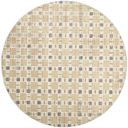 Round Nordic Area Rug 8' x Round