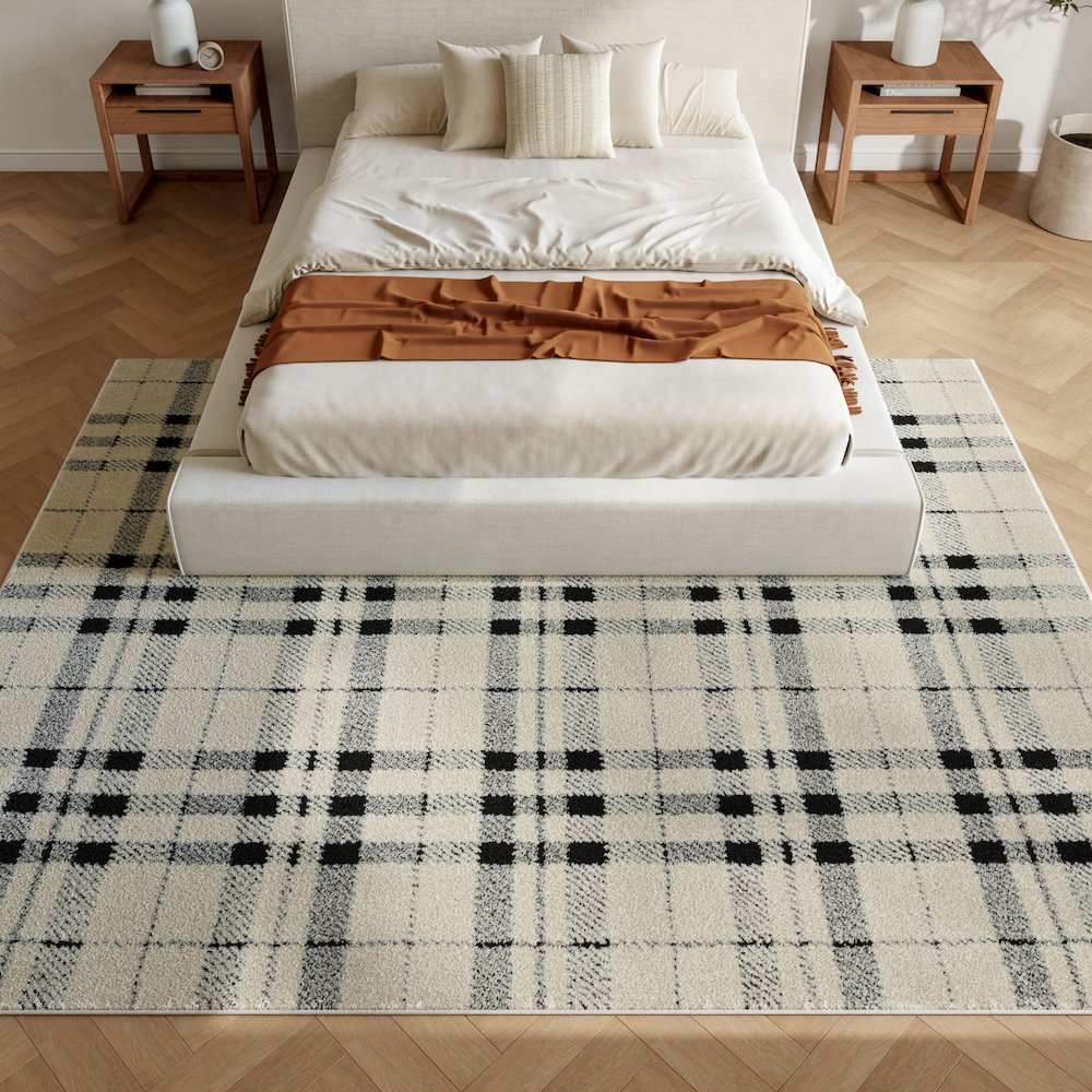 Rectangle Cozy Modern Area Rug 9' x 12'