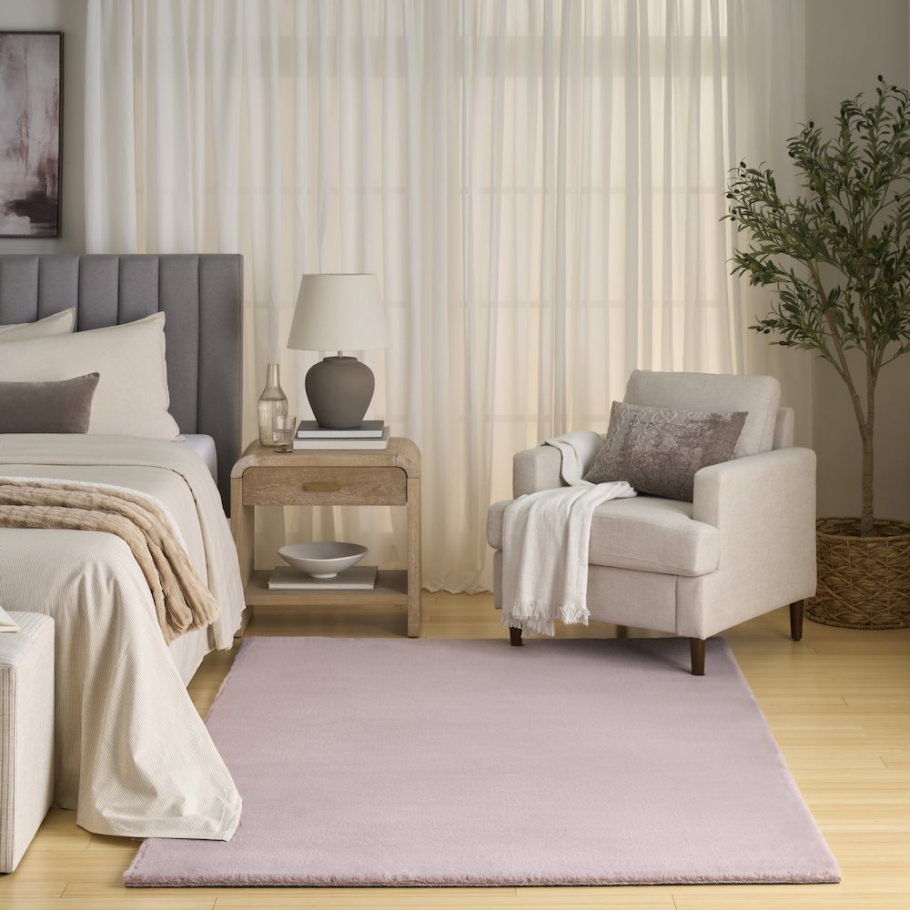 Nourison Home Soft Plush Rabbit Fur Area Rug