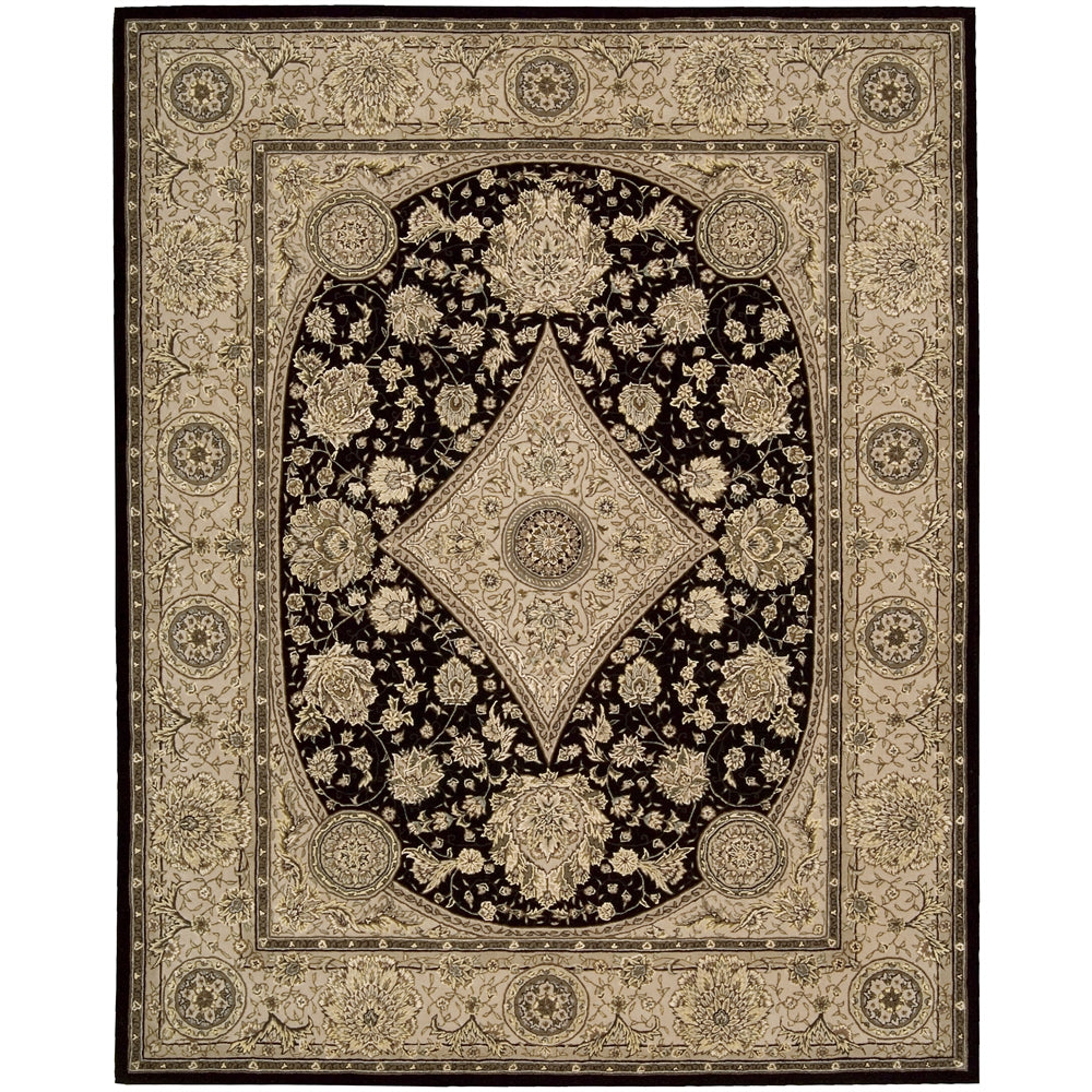 2000 Oval Rug By, Black, 7'6" X 9'6" Oval