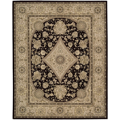 2000 Oval Rug By, Black, 7'6" X 9'6" Oval