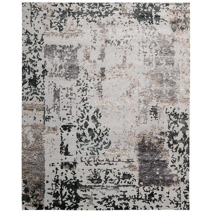 Silk Shadows Silver Grey Area Rug