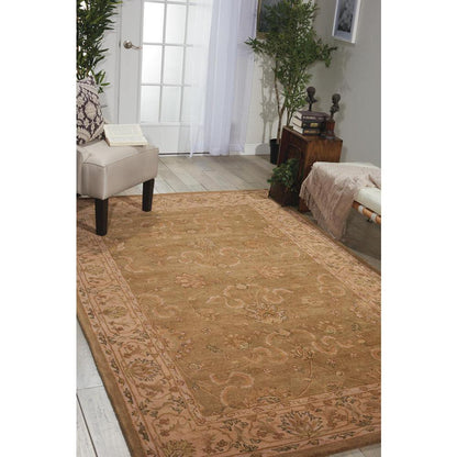 Heritage Hall Rectangle Rug By, Green, 5'6" X 8'6"
