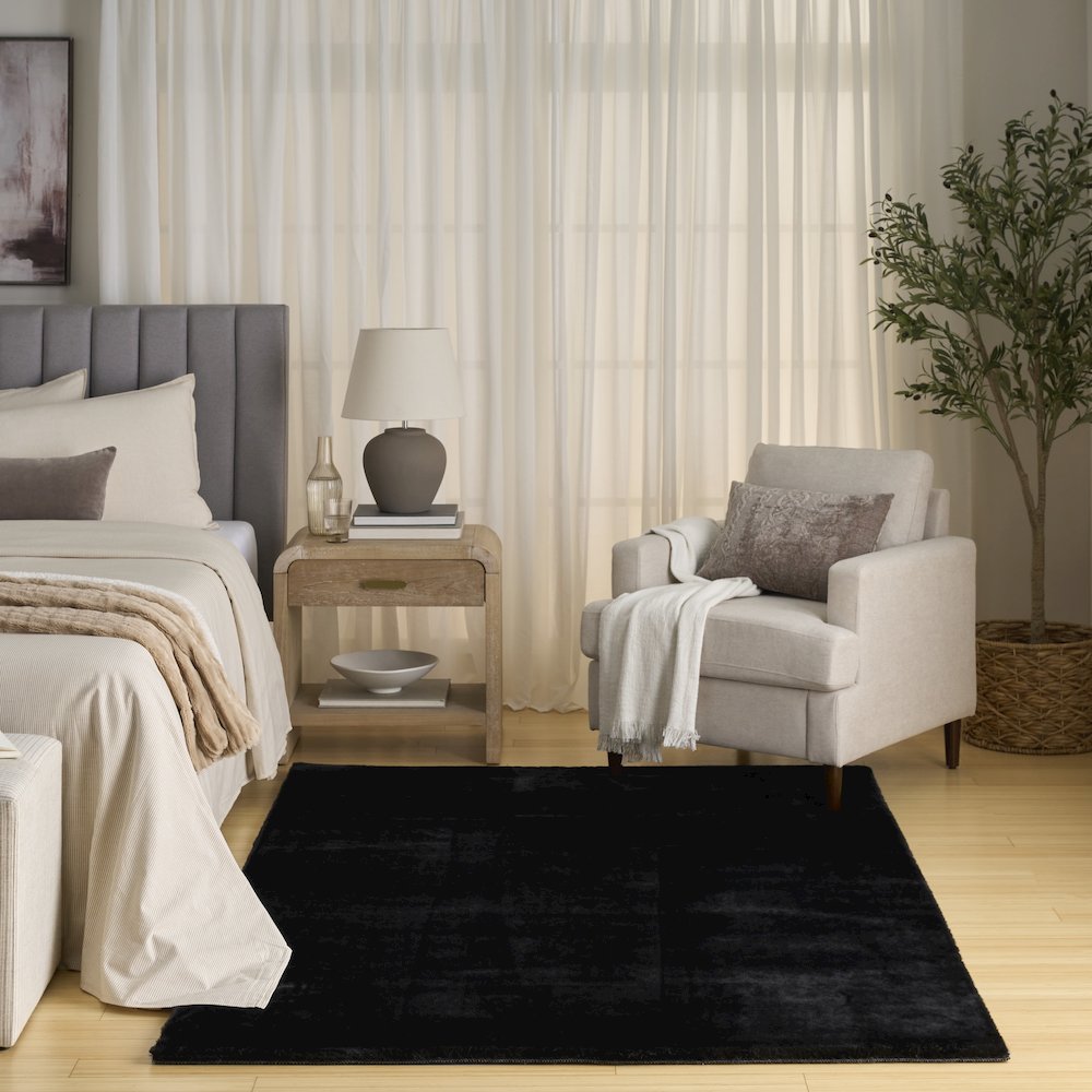 Nourison Home Soft Plush Rabbit Fur Area Rug