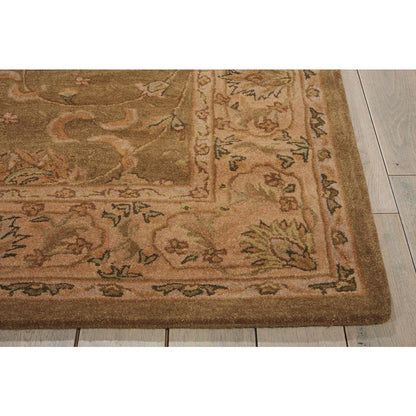 Heritage Hall Rectangle Rug By, Green, 5'6" X 8'6"