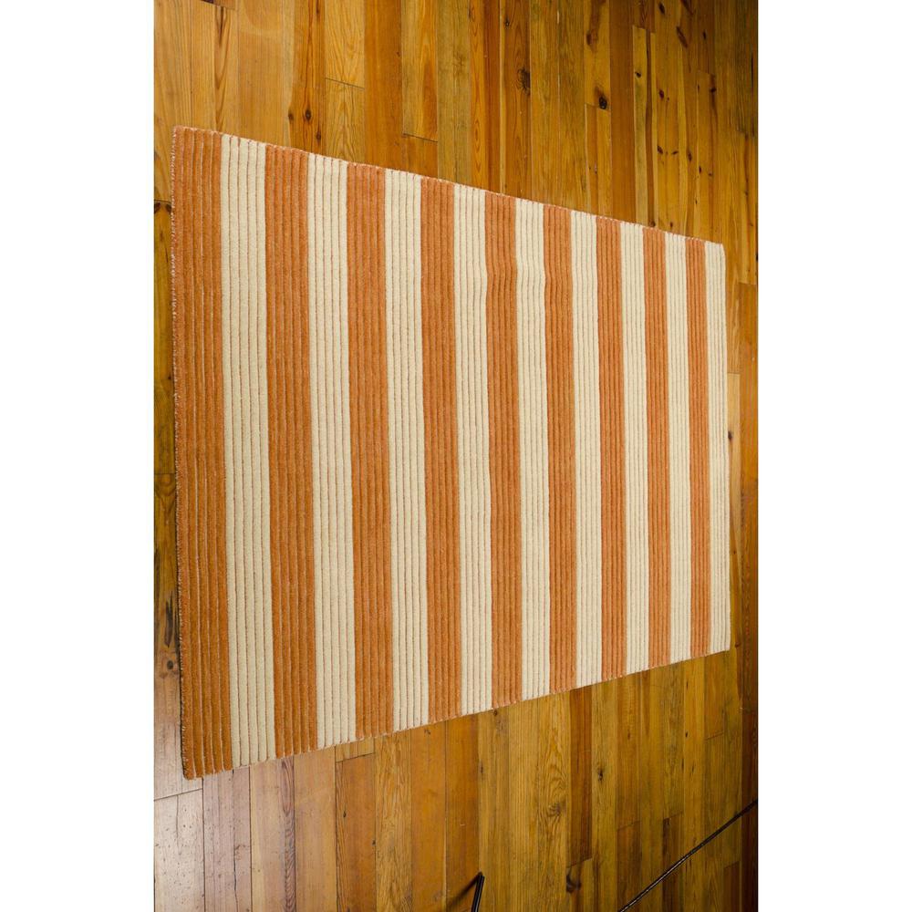 Bbl1 Ripple Rectangle Rug By, Pumpkin, 7'9" X 10'10"