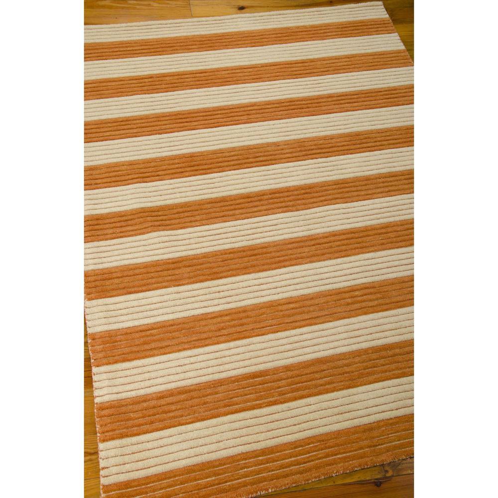 Bbl1 Ripple Rectangle Rug By, Pumpkin, 7'9" X 10'10"