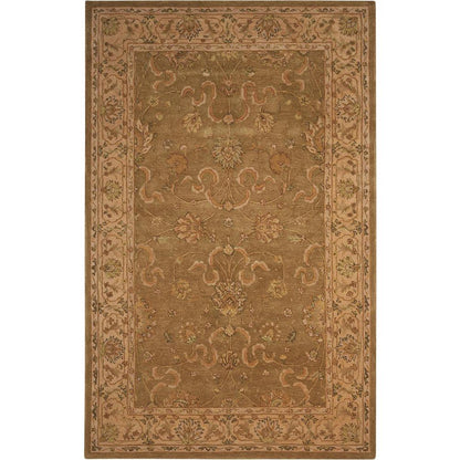 Heritage Hall Rectangle Rug By, Green, 5'6" X 8'6"