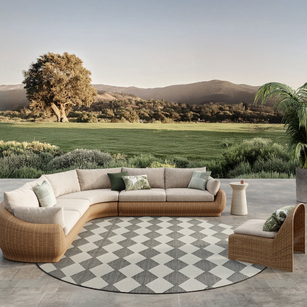 Round Positano Area Rug 10' x Round