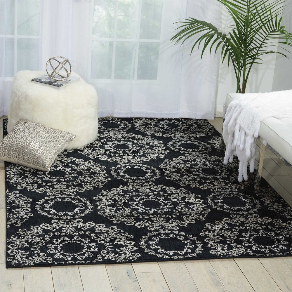 Tranquility Black Area Rug