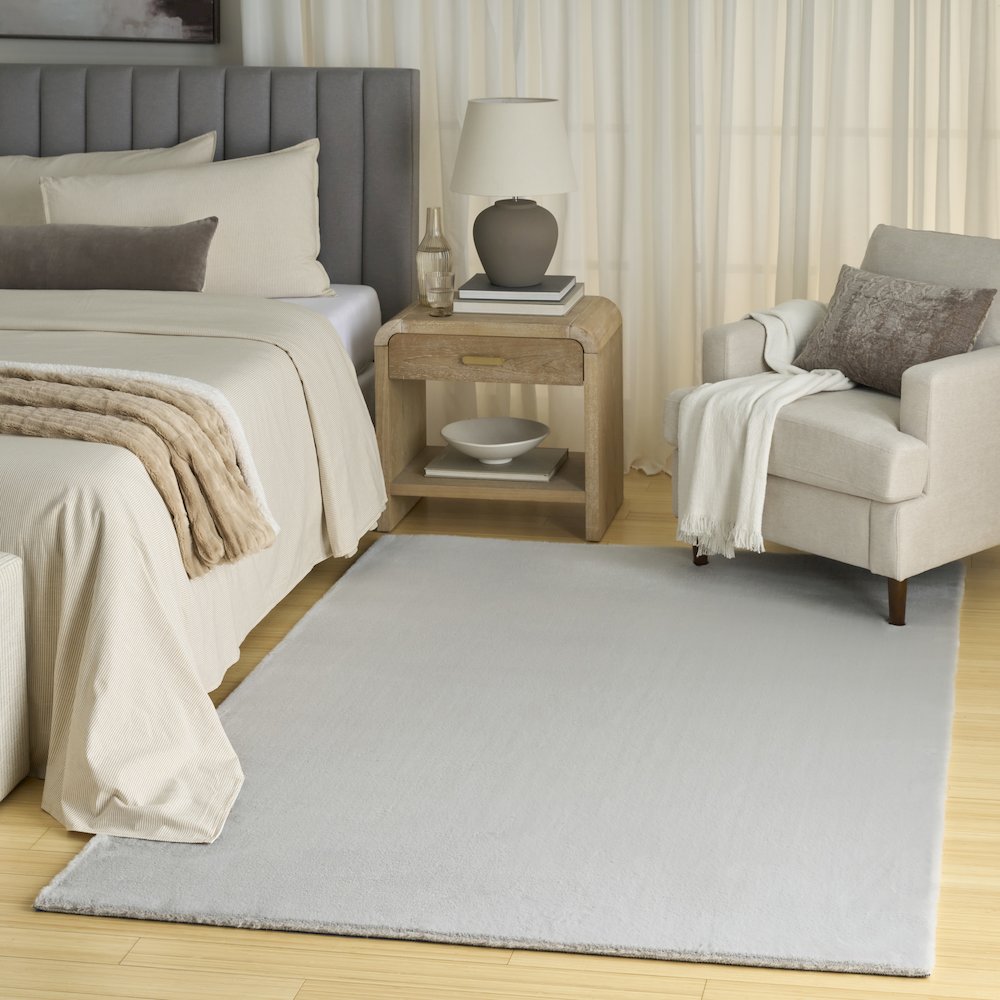 Nourison Home Soft Plush Rabbit Fur Area Rug